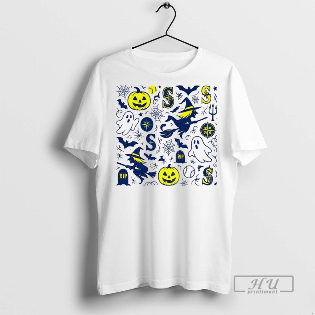 Officials Seattle Mariners Inspired Modern Halloween T Shirt Sweatshirt Hoodies