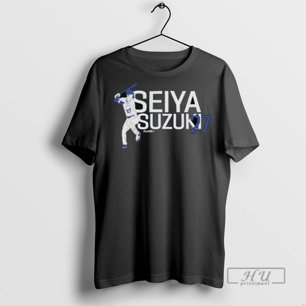 Officials Seiya Suzuki 27 Chicago Cubs Long Sleve T Shirt
