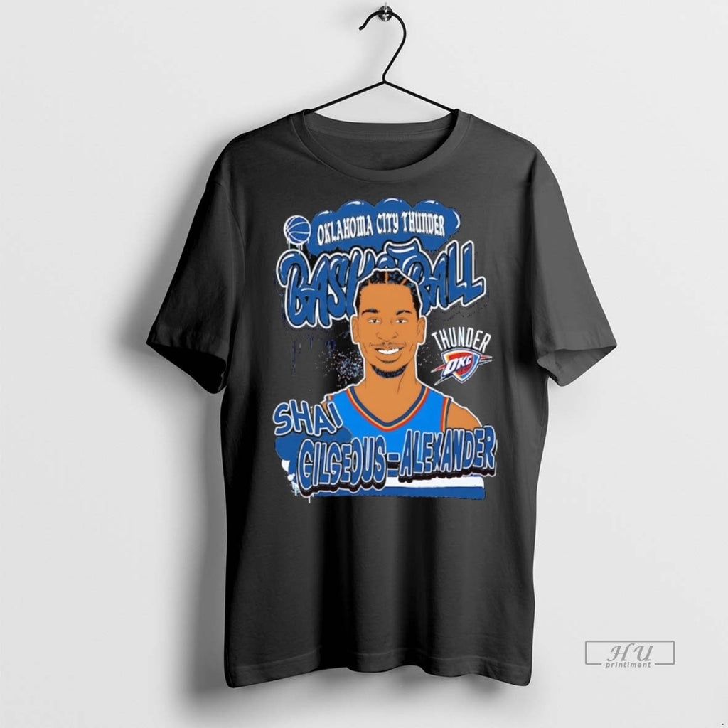 Officials Shai Gilgeous Alexander Portrait Caricature Oklahoma City Thunder Shirt Sweater