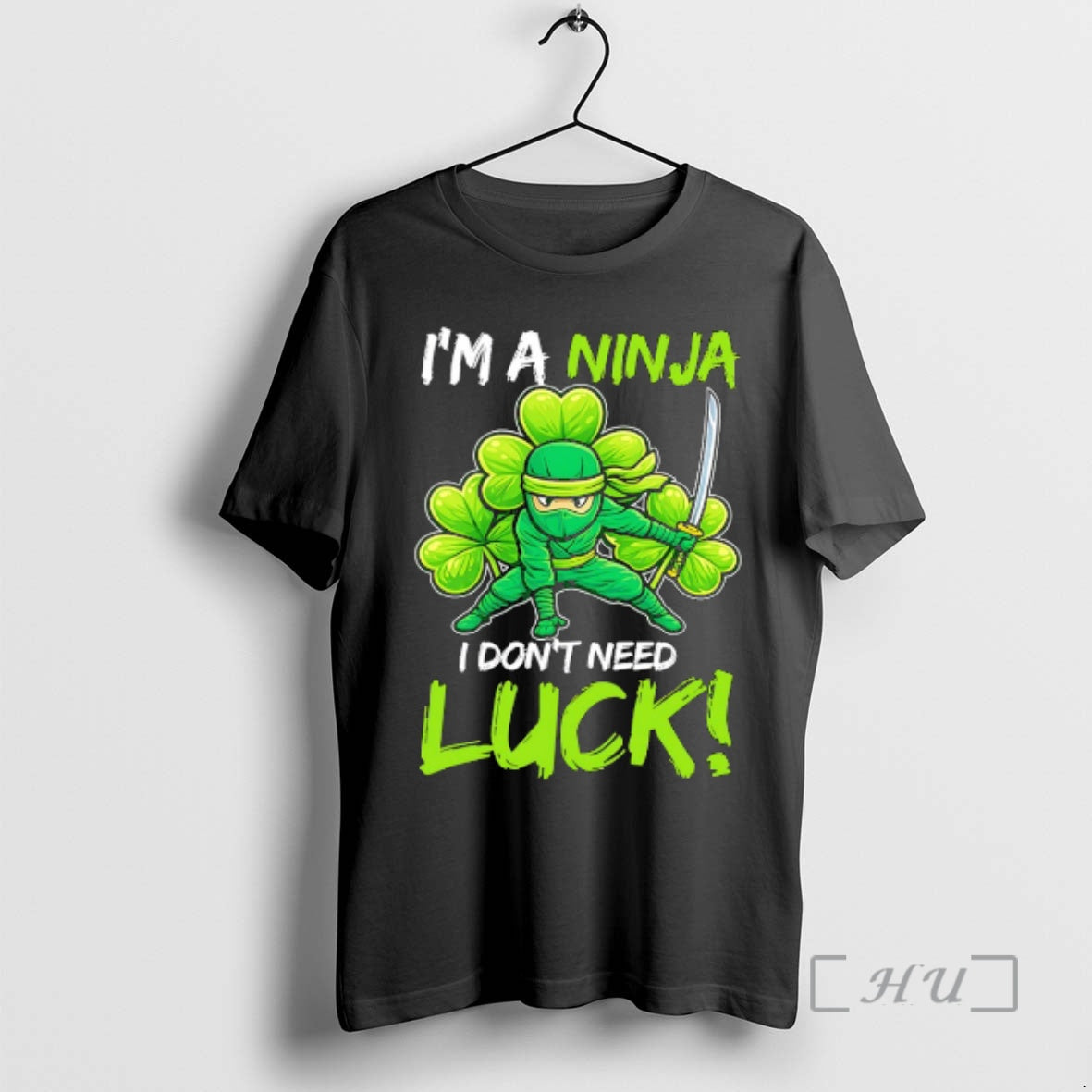 Officials Shamrock Ninja Im A Ninja I Dont Need Luck St Patricks Day Premium