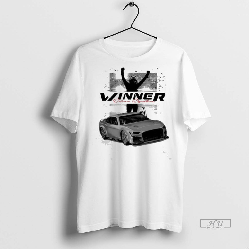 Officials Shane Van Gisbergen Checkered Flag 2025 Bank Of America Roval 400 Race Win Tee