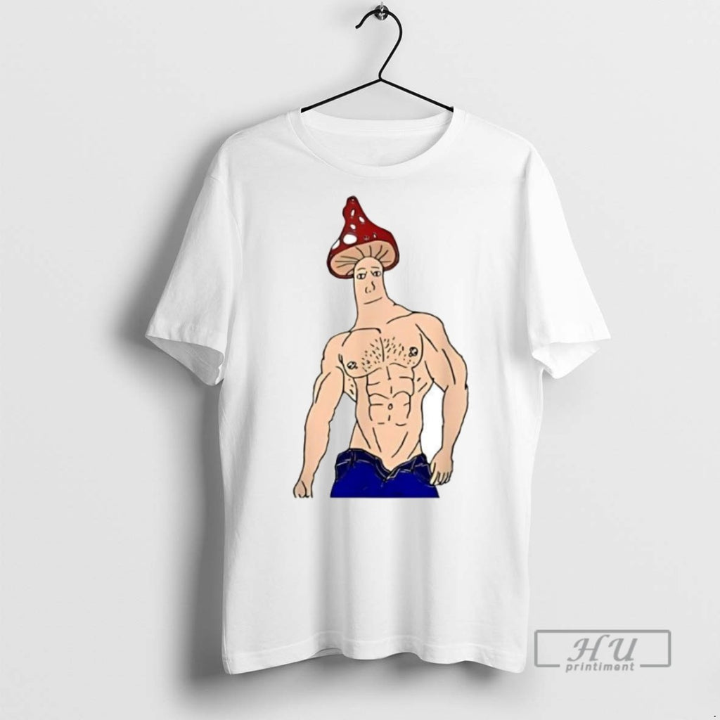 Officials Shroomjak Mushroom Wojak Gym T Shirt Sweatshirt Hoodies