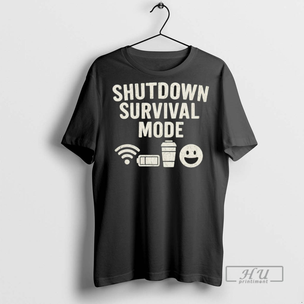Officials Shutdown Survival Mode Government Shutdown 2025 T Shirt