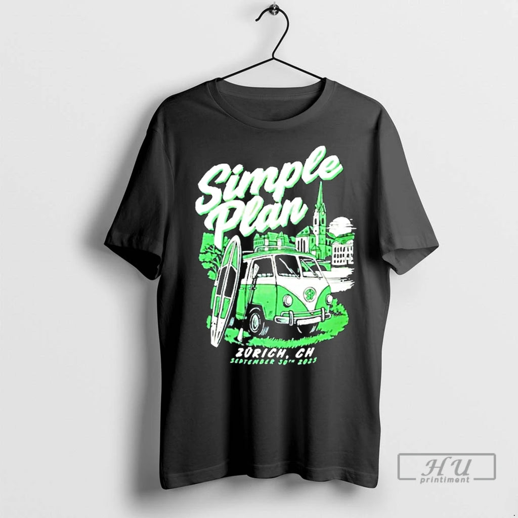 Officials Simple Plan Zurich Ch September 30 2025 T Shirt