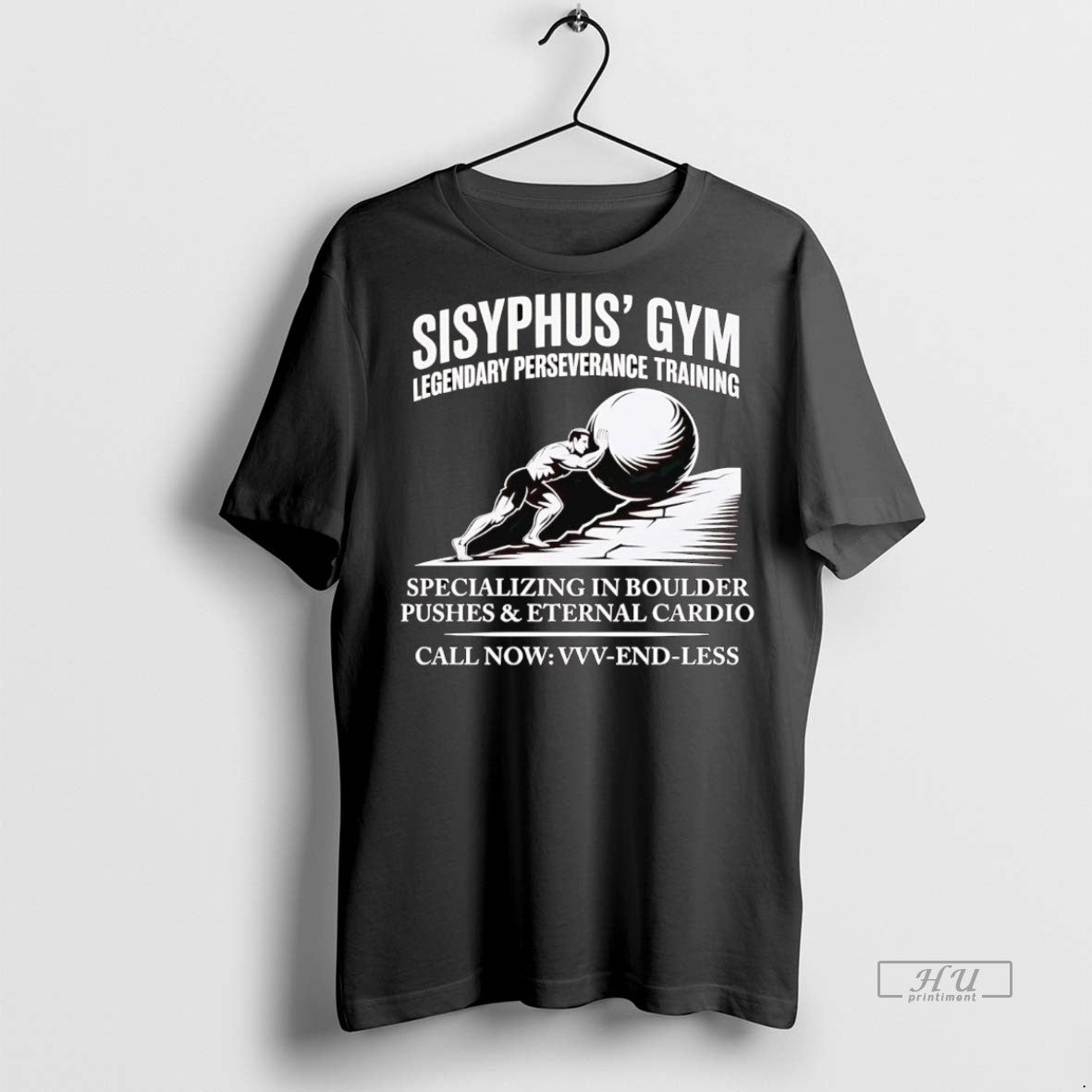 Officials Sisyphus Gym Legendary Perseverance Training Specializing In Boulder Tee Shirt Sweater