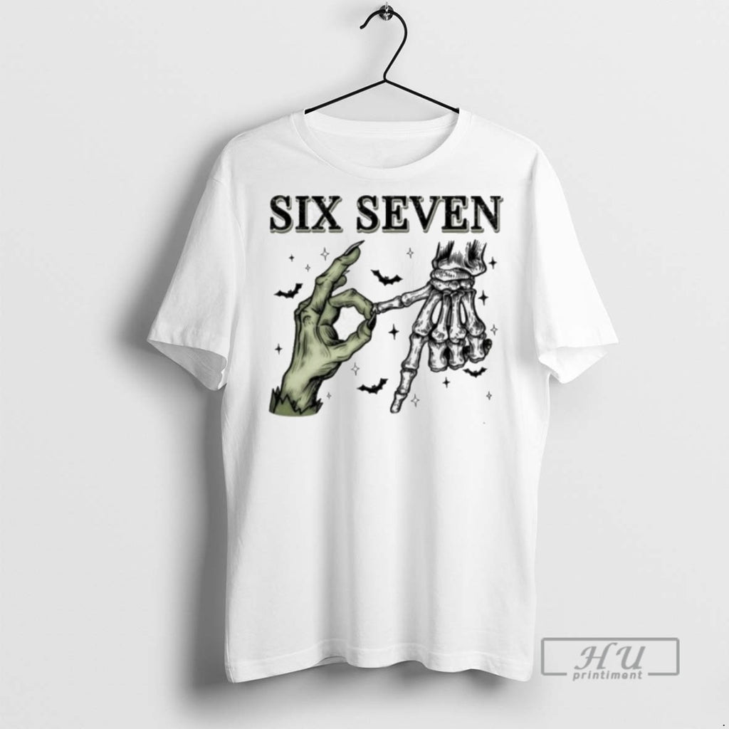 Officials Six Seven 6 7 6 7 Halloween Tee Funny Number Meme T Shirts