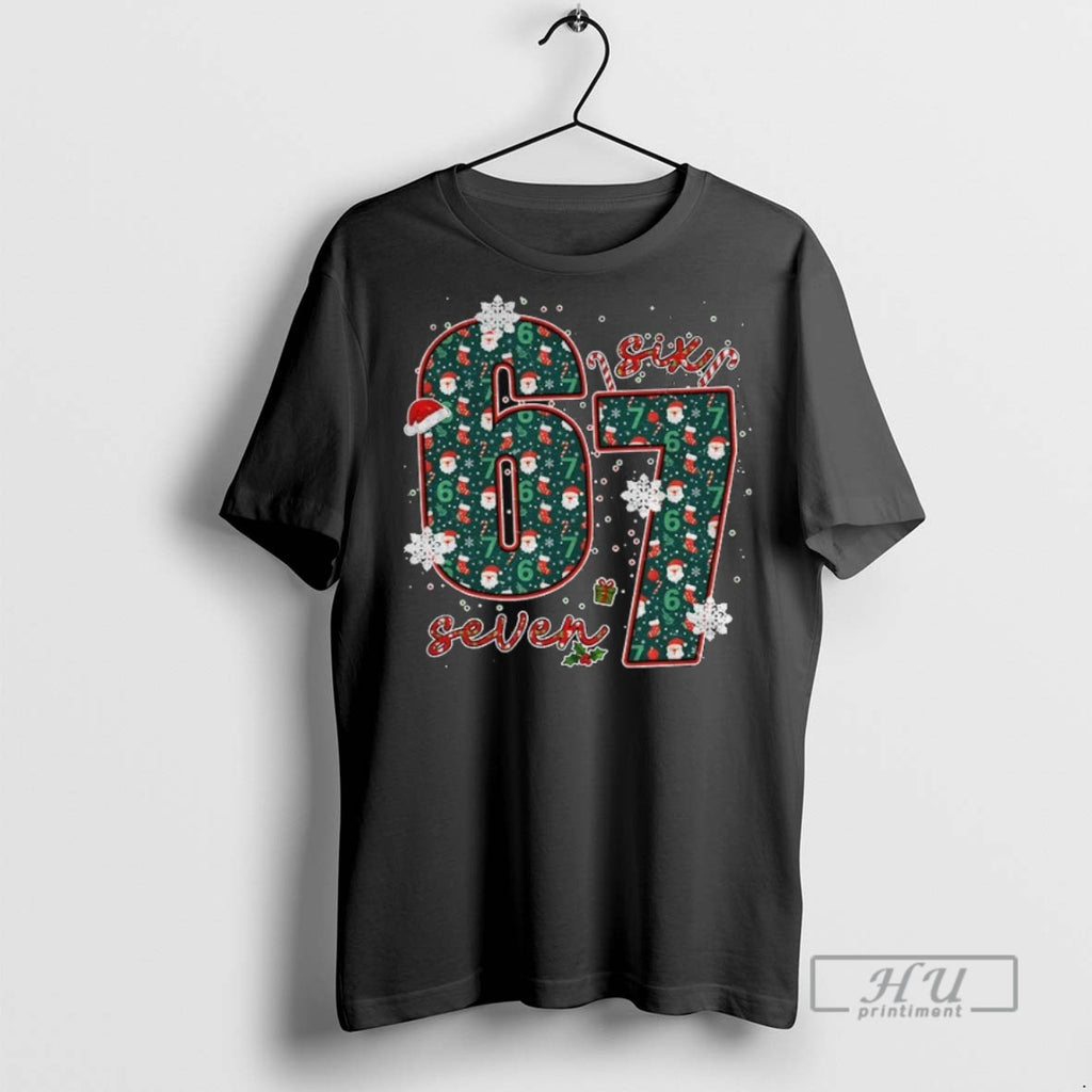 Officials Six Seven Meme Merry Christmas 2025 T Shirt Sweatshirt Hoodies