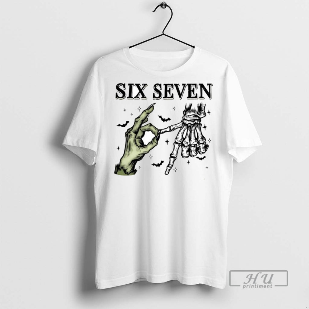 Officials Six Seven 6 7 6 7 Halloween Funny Number Meme T Shirt Sweatshirt Hoodies