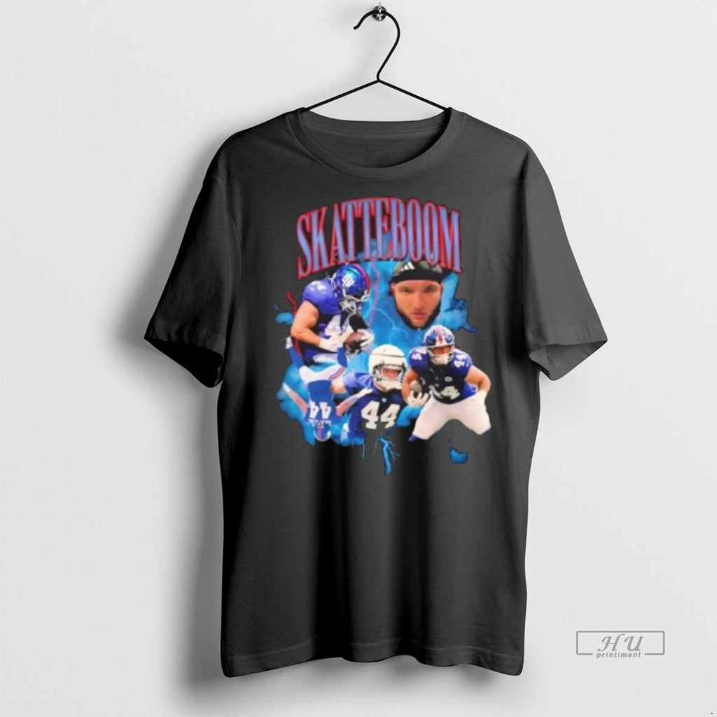Officials Skatteboom Cam Skattebo New York Giants Football Graphic Tee Shirt Sweater