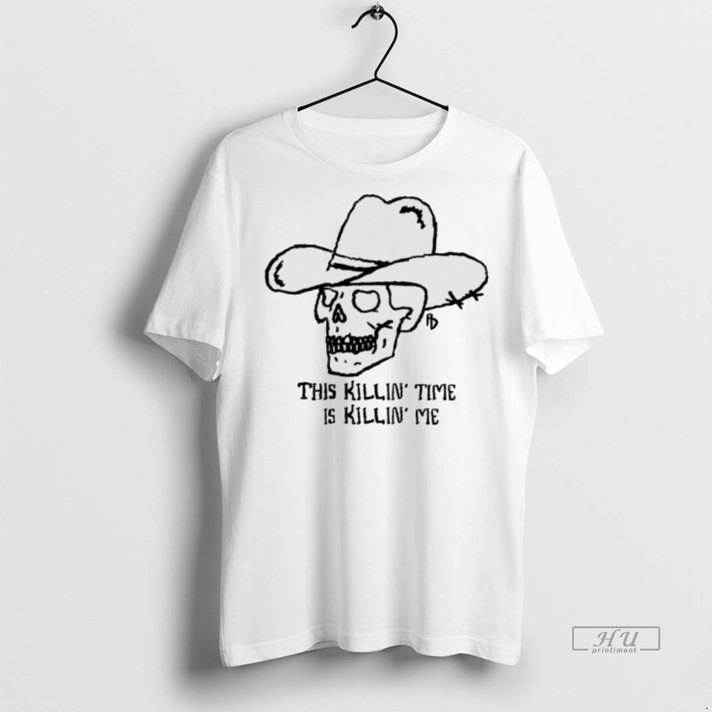 Officials Skull Cowboy This Killin Time Is Killin Me Tee Shirt Sweater