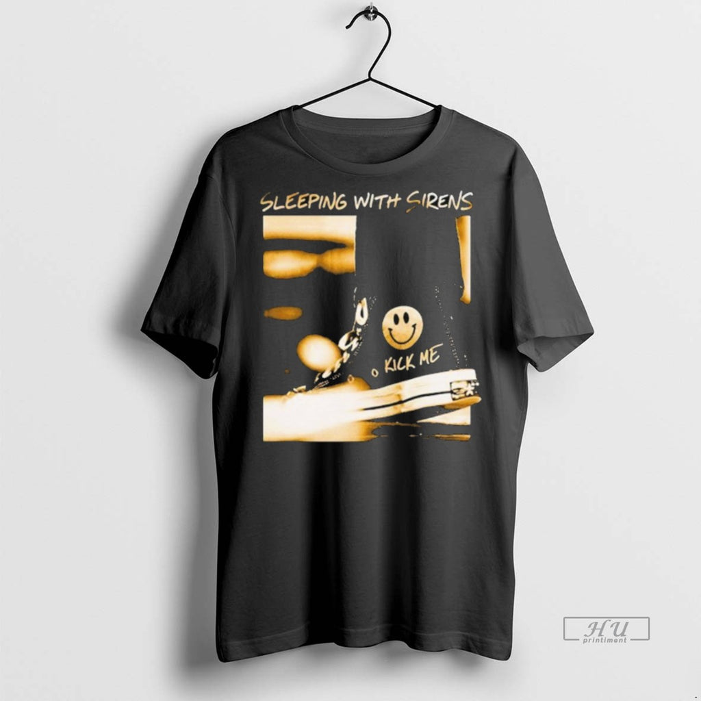 Officials Sleeping With Sirens Kick Me Shoes Smiley Tee Shirt Sweater