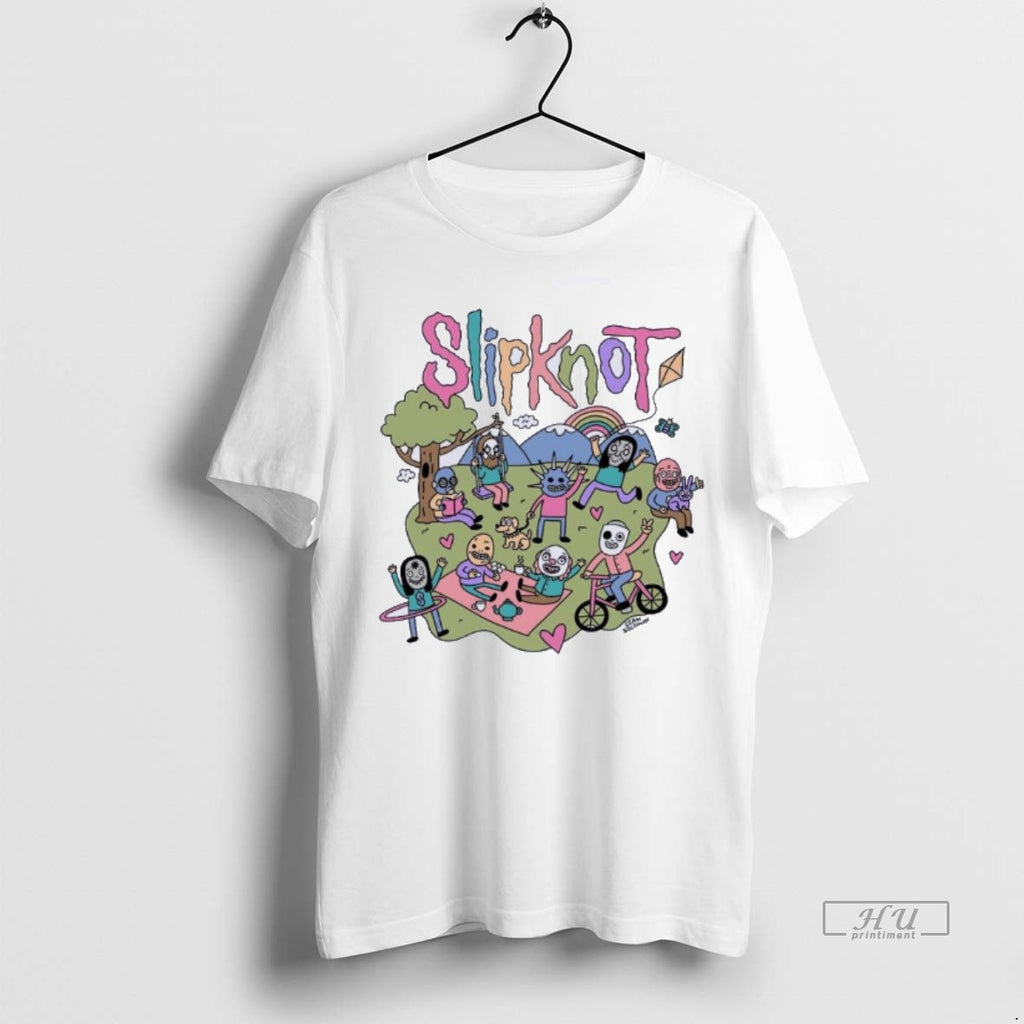 Officials Slipknot X Horror Movie Characters Summer Pool Party Tee Shirt Sweater