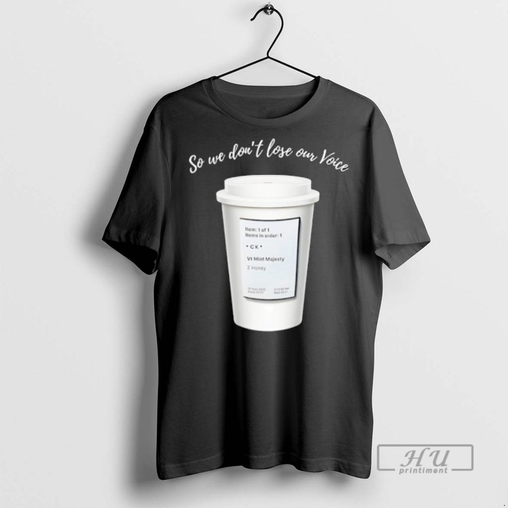 Officials So We Dont Lose Our Voice Mint Majesty Tea Order Tea Label