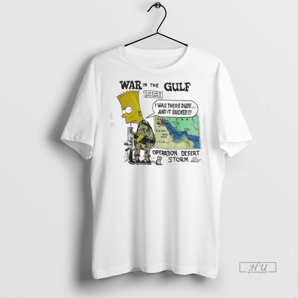 Officials Soldier Bart War In The Gulf 1991 Operation Desert Storm Tee Shirt Sweater