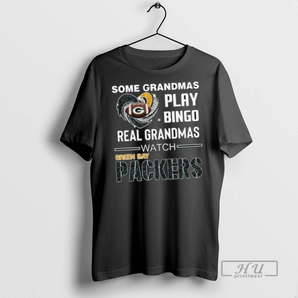 Officials Some Grandmas Play Bingo Real Grandmas Watch Green Bay Packers Diamond Heart 2025 Long