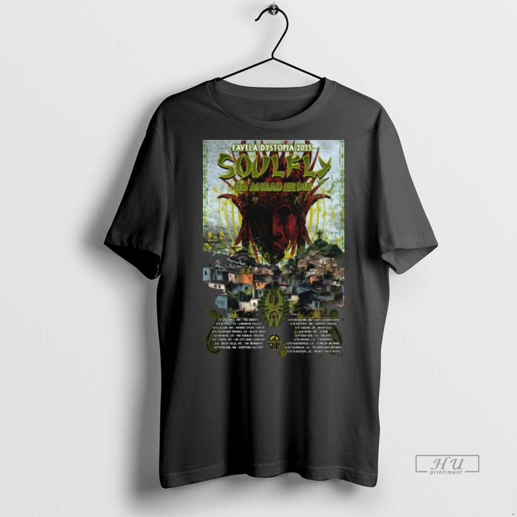 Officials Soulfly Favela Dystopia 2025 Long Sleve Tee Shirt Sweater