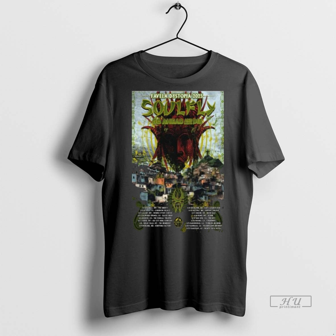 Officials Soulfly Favela Dystopia 2025 Long Sleve Tee Shirt Sweater
