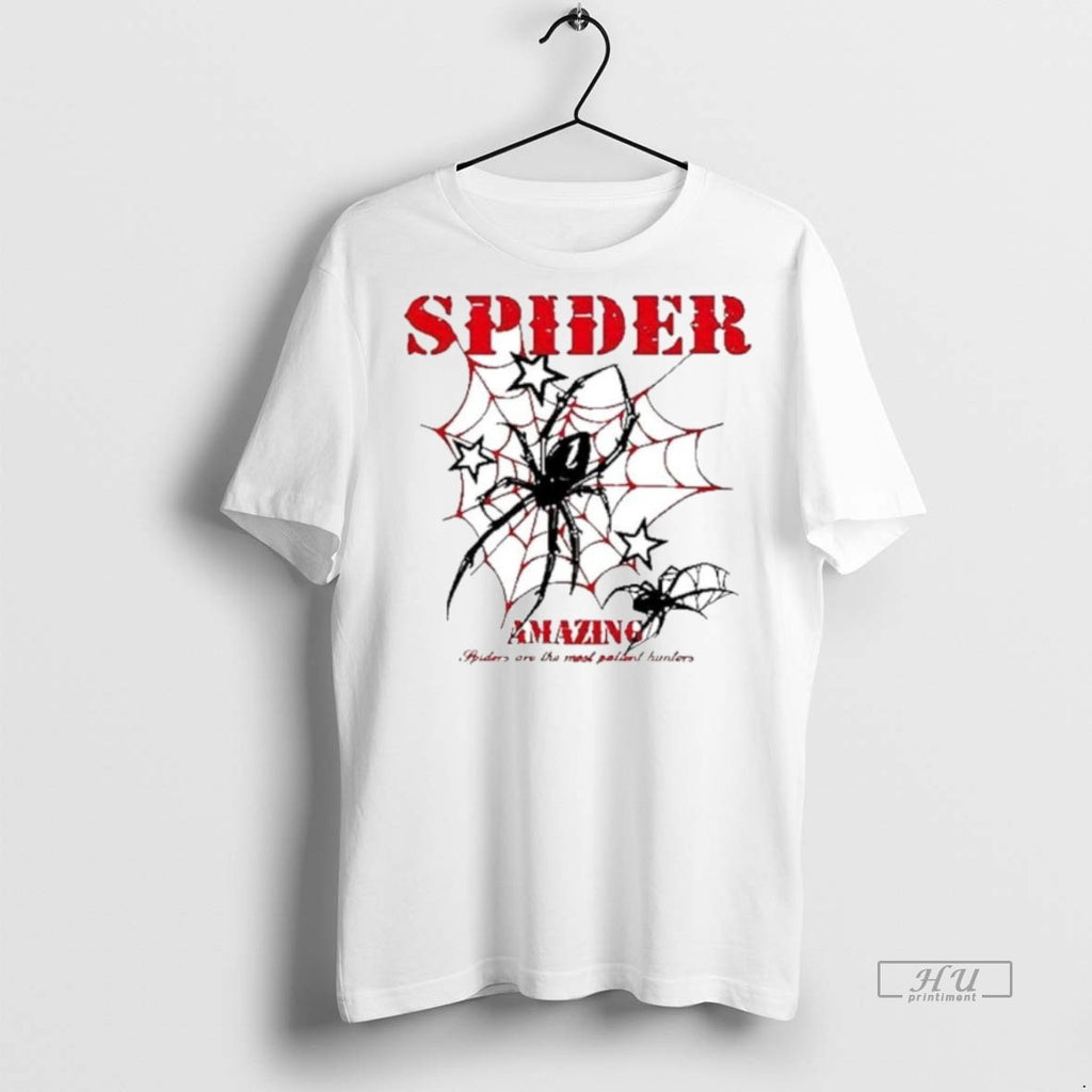 Officials Spider Amazing Spider Are The Most Patient Hunter Ornaments Tee Shirt Sweater