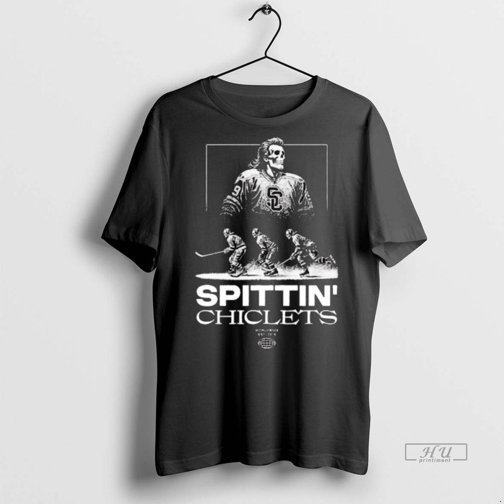 Officials Spittin Chiclets Worldwide Hockey Club Skull Est 2016 Shirt Sweater