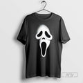 Officials Spooky Scary Ghost Face Horror Party Mask Halloween Costume T Shirt