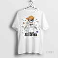 Officials Spooky Six Seven Skeleton Boy 6 7 Funny Halloween Tee Shirt Sweater