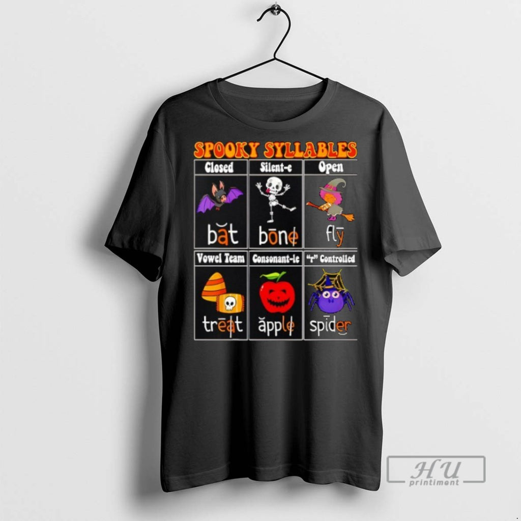Officials Spooky Syllables Teacher Halloween T Shirt Sweatshirt Hoodies