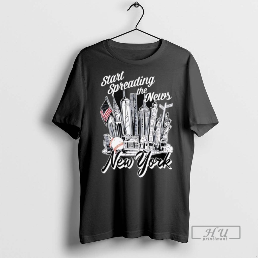 Officials Start Spreading The News New York City X New York Yankees T Shirt