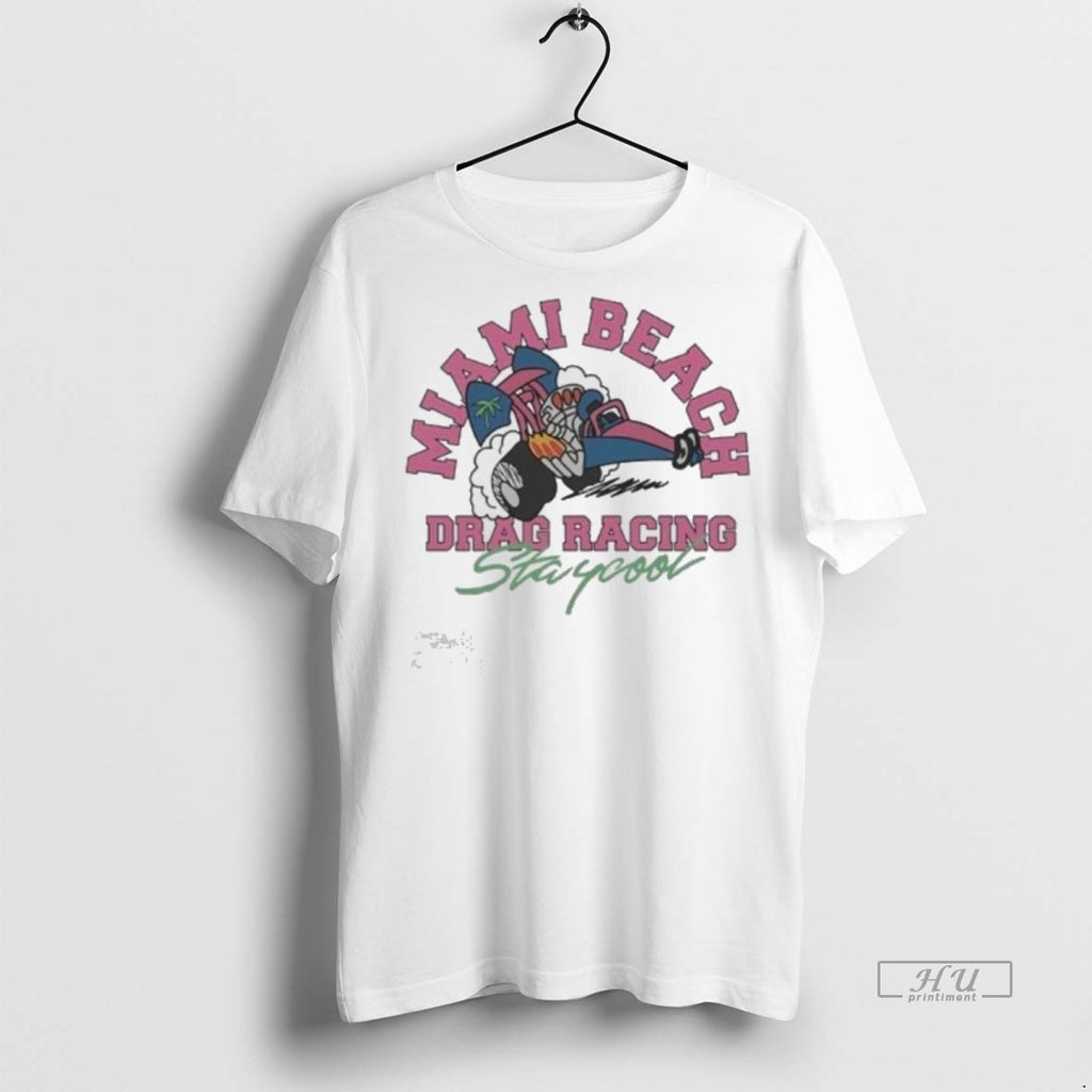 Officials Staycool Miami Beach Racing Tee Shirt Sweater
