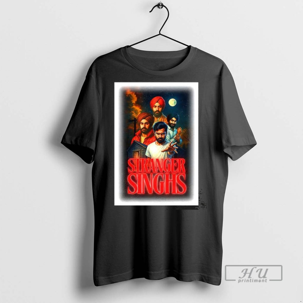Officials Stranger Singhs Indian Stranger Thingstv Series Parody T Shirt