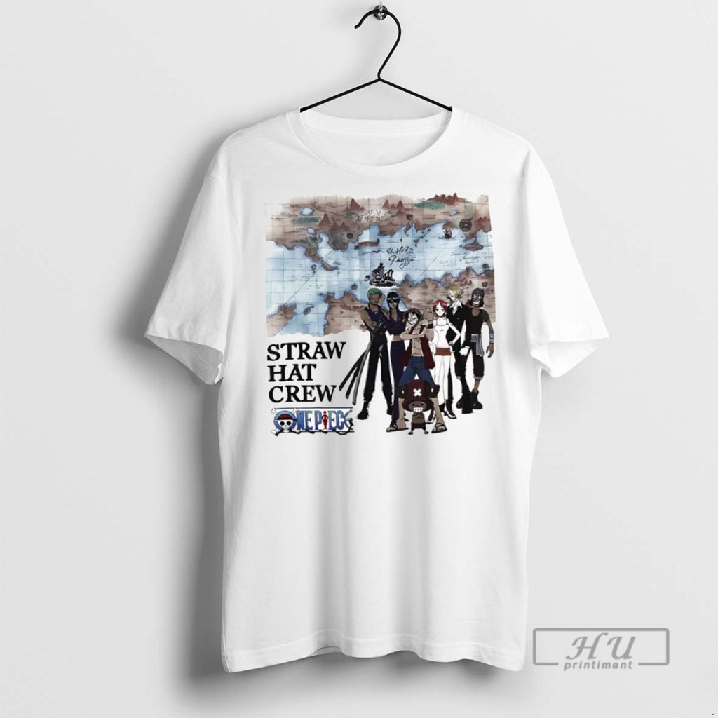 Officials Straw Hat Crew Grand Line Map T Shirt