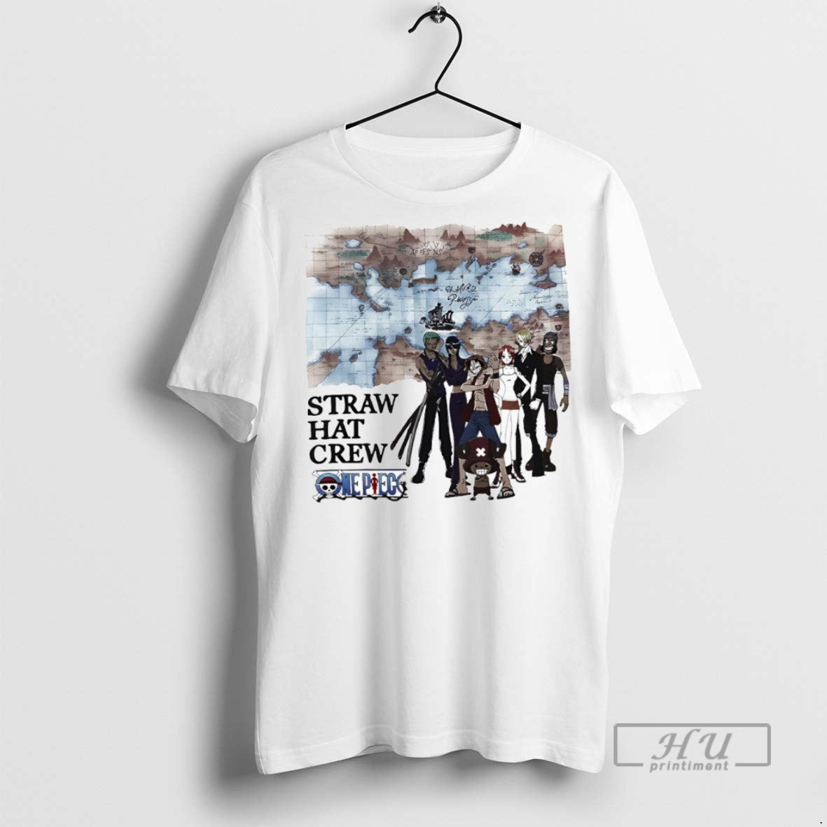 Officials Straw Hat Crew Grand Line Map T Shirt