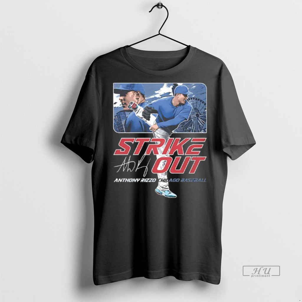 Officials Strikeout Anthony Rizzo New York Yankees Baseball Signature T Shirt Sweater