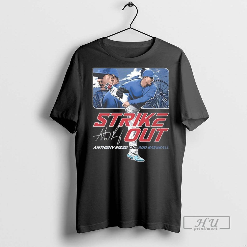 Officials Strikeout Anthony Rizzo New York Yankees Baseball Signature T Shirts