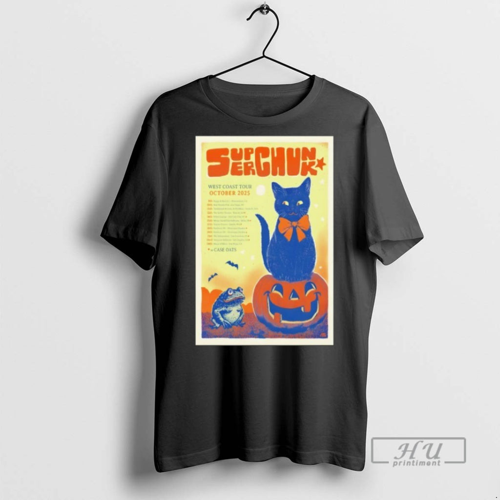 Officials Superchunk West Coast Tour October 2025 Halloween T Shirt Sweatshirt Hoodies