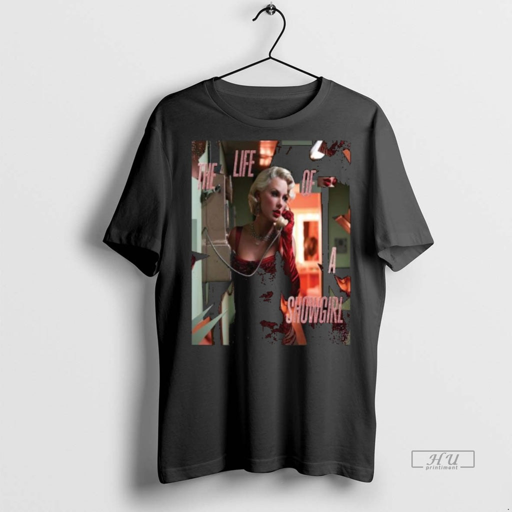Officials Swift The Life Of A Showgirl Dressing Room Rehearsal Version Cover Long Sleve Tee