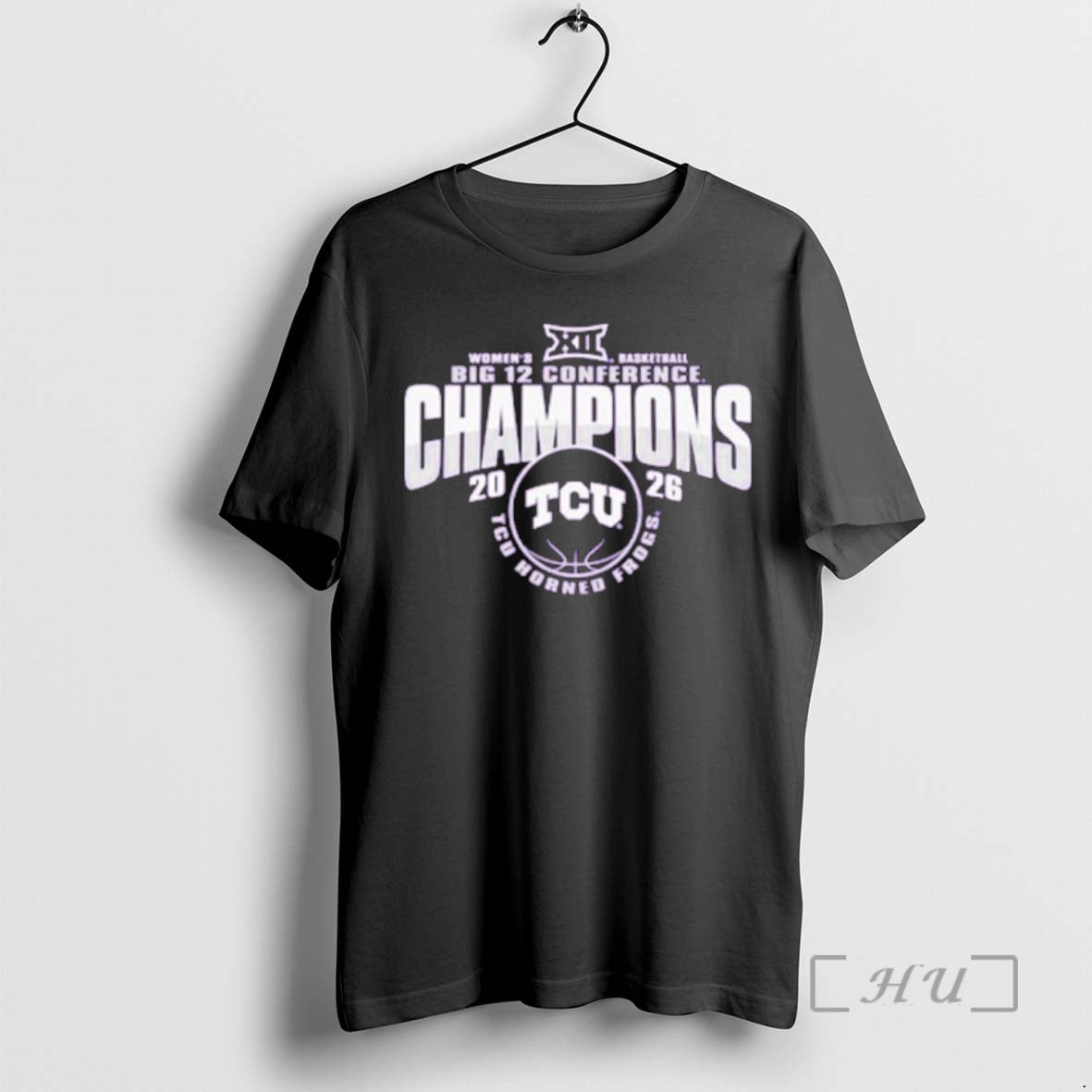 Officials Tcu Horned Frogs 2026 Big 12 Womens Basketball Regular Season Champions Premium T Shirts