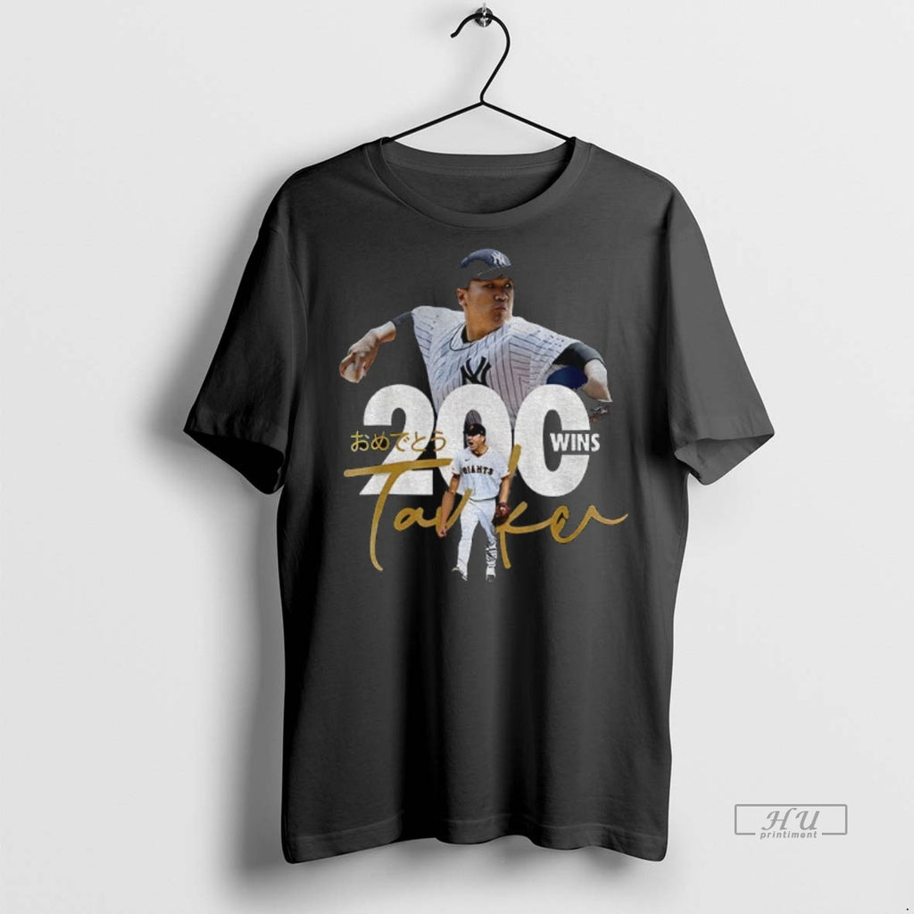 Officials Tanaka Masahiro New York Yankees Baseball 200 Wins Japan Graphic Tee Shirt Sweater