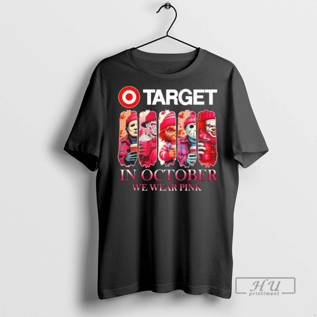 Officials Target X Horror Movies Halloween In October We Wear Pink Shirt