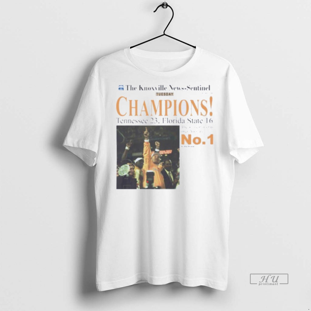 Officials Tennessee Volunteers The Knoxville News Sentinel Tuesday Champions Tee Shirt Sweater