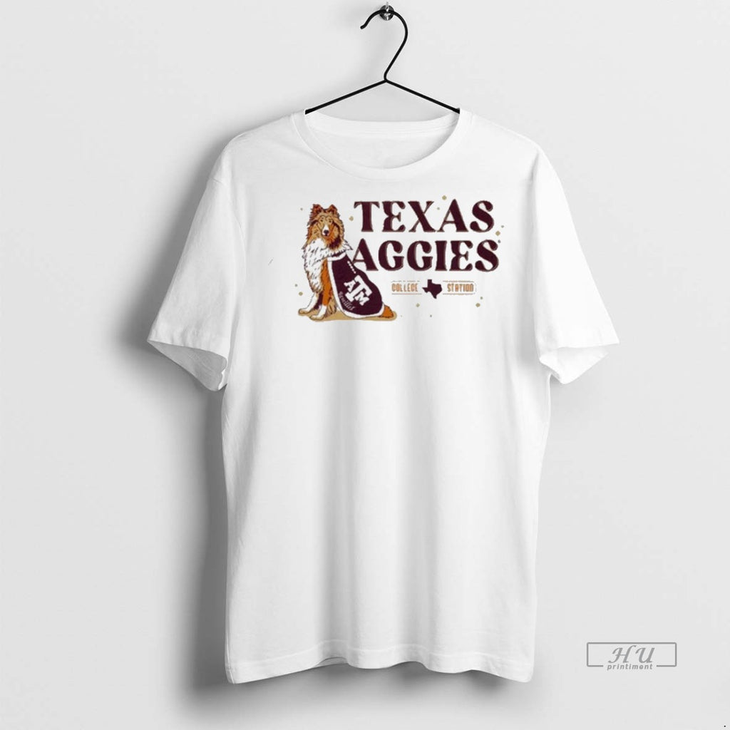 Officials Texas Am Aggies College Football Station Natural 2025 Painting Tee Shirt Sweater