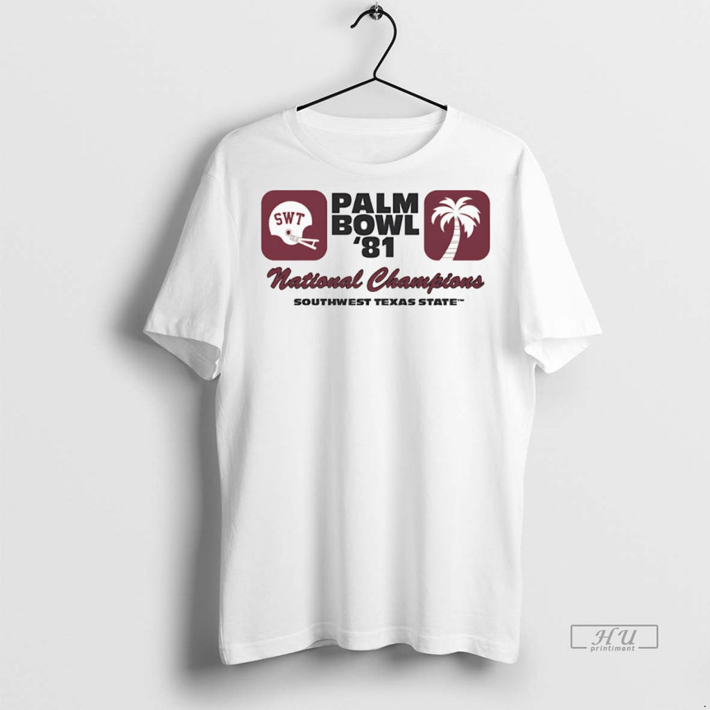 Officials Texas State Palm Bowl 1981 National Championship Tee Sweater