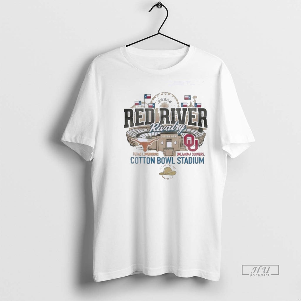Officials The Gameday Red River Rivalry 2025 Texas Vs Oklahoma Tee Shirt Sweater
