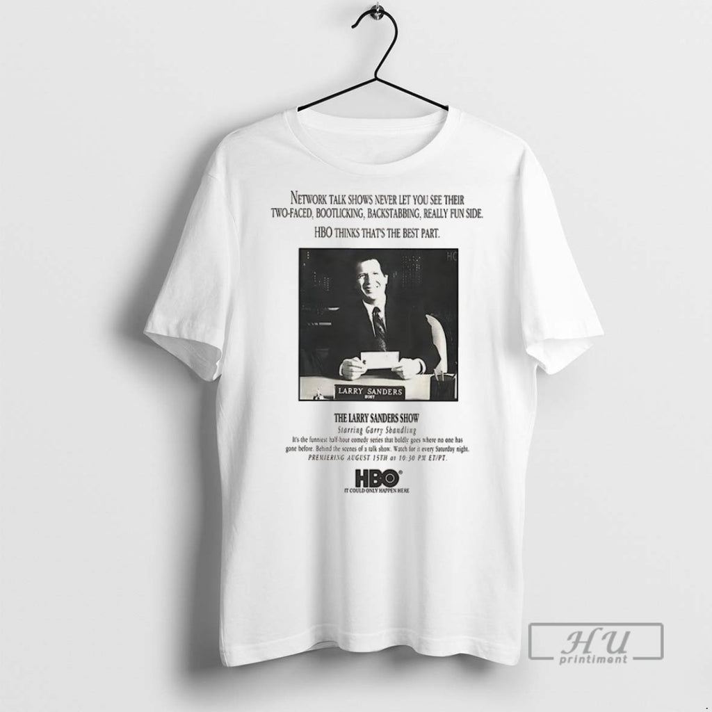 Officials The Larry Sanders Show Starring Garry Shandling Hbo Tv Show Vintage T Shirt