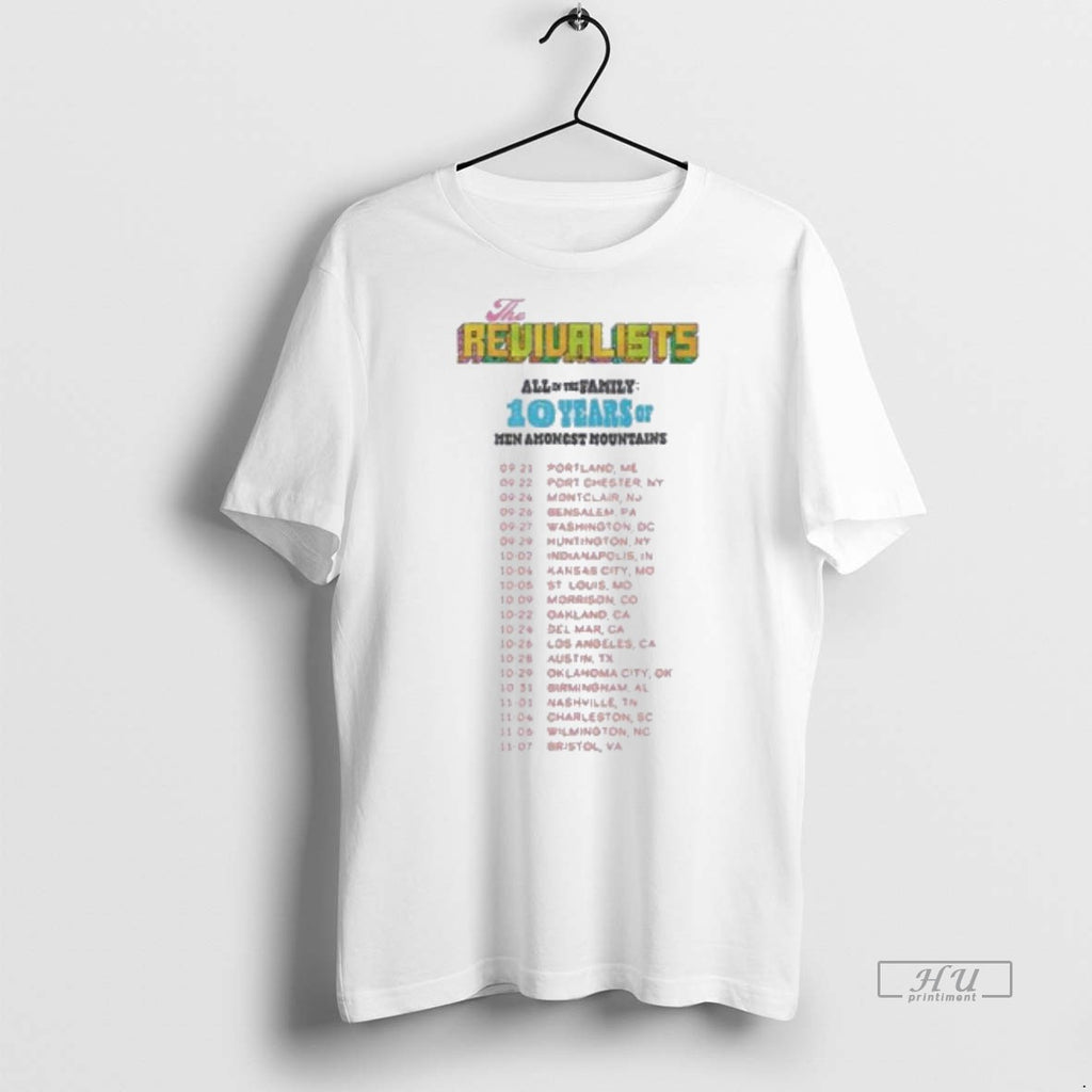 Officials The Revivalists Fall 2025 Tour Schedule Tee Shirt Sweater