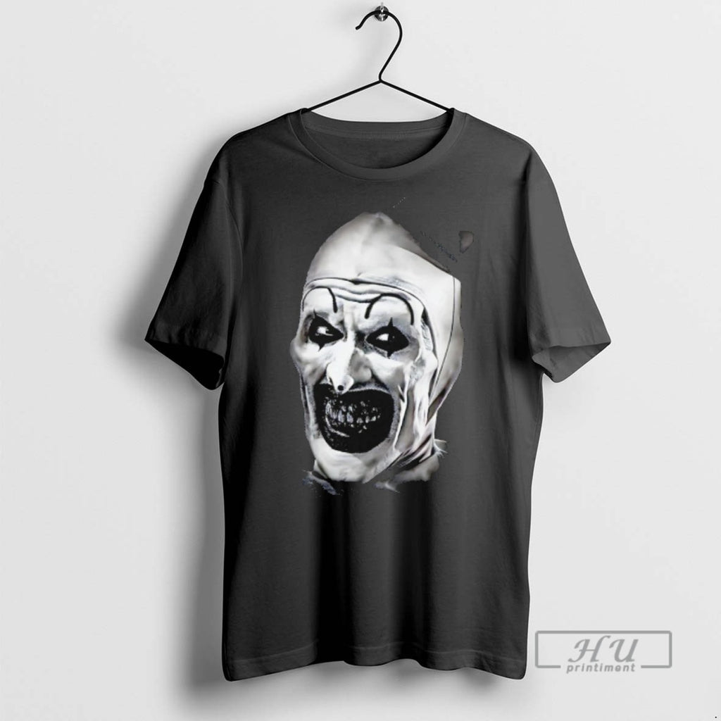 Officials The Terrifier Horror Character Big Face Halloween T Shirts