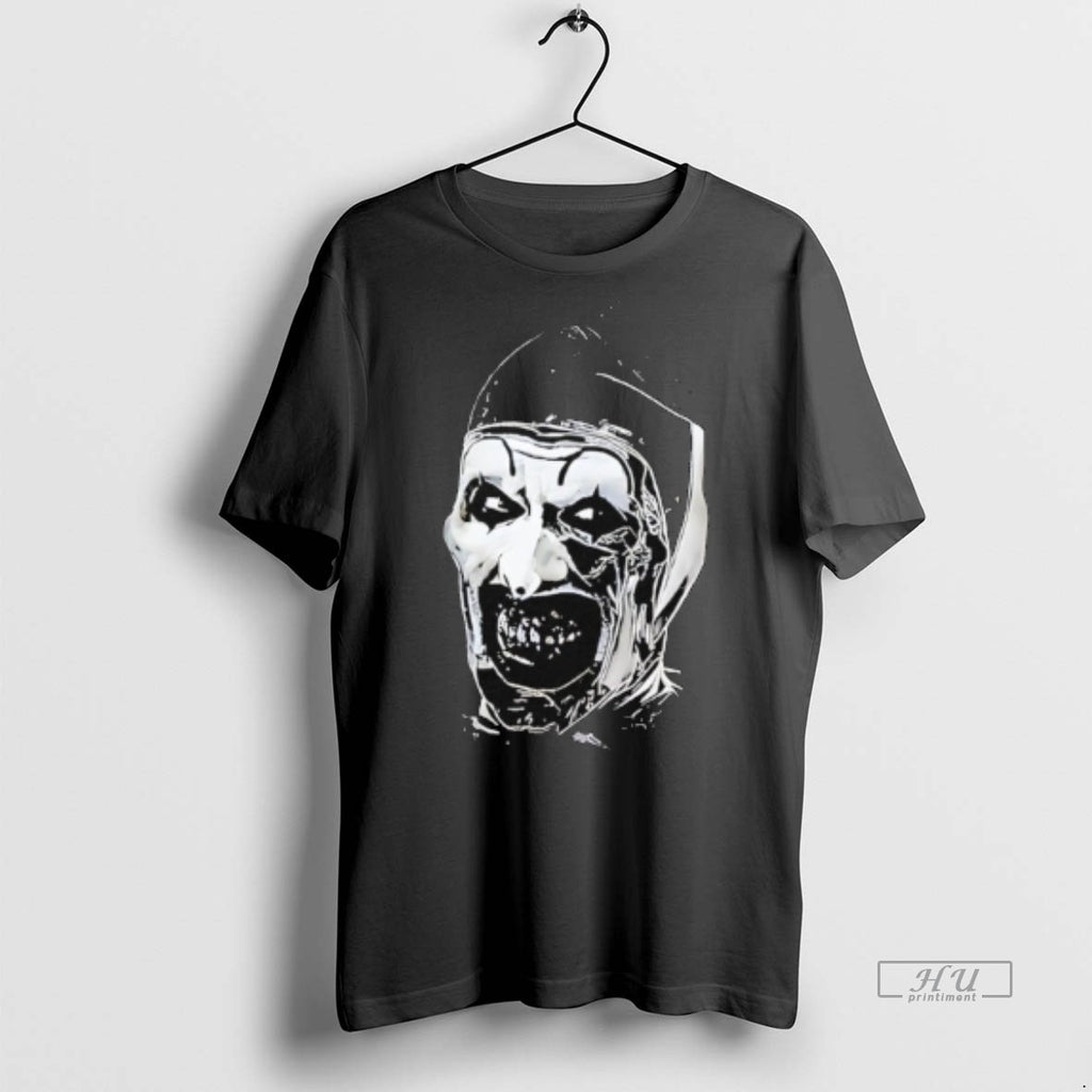 Officials The Terrifier Horror Character Big Face Halloween Tee Shirt Sweater
