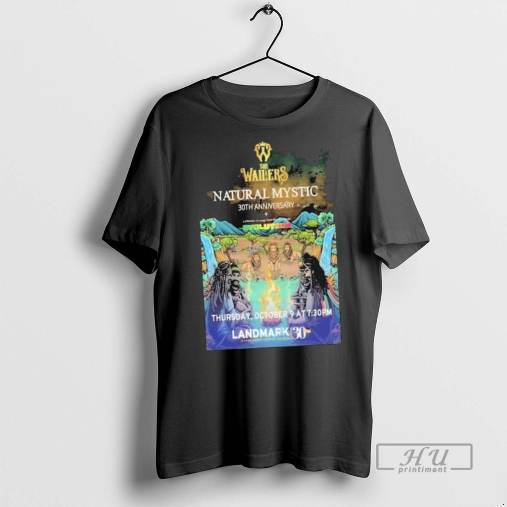 Officials The Wailers Natural Mystic 30th Anniversary Oct 9 2025 Washington Ny T Shirt