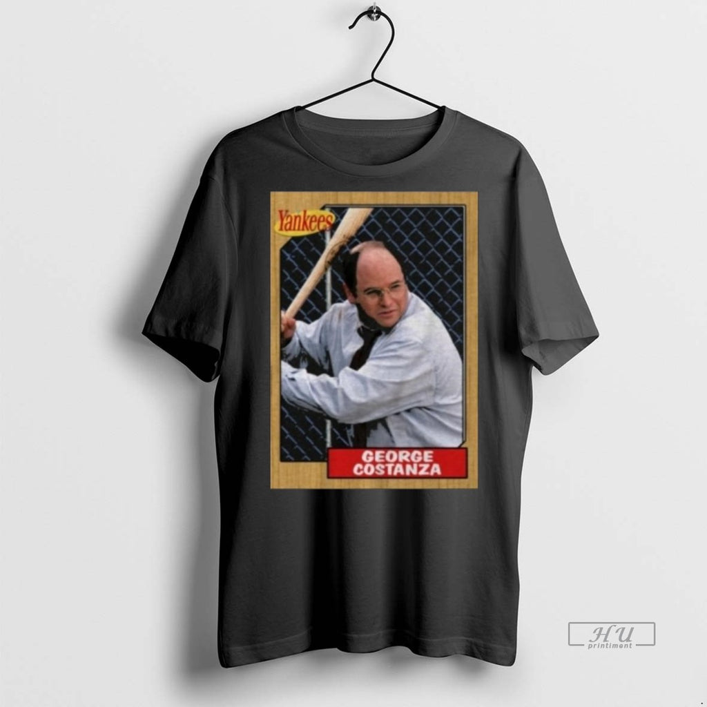 Officials The Yankee Costanza Baseball Card Long Sleve Tee Shirt Sweater