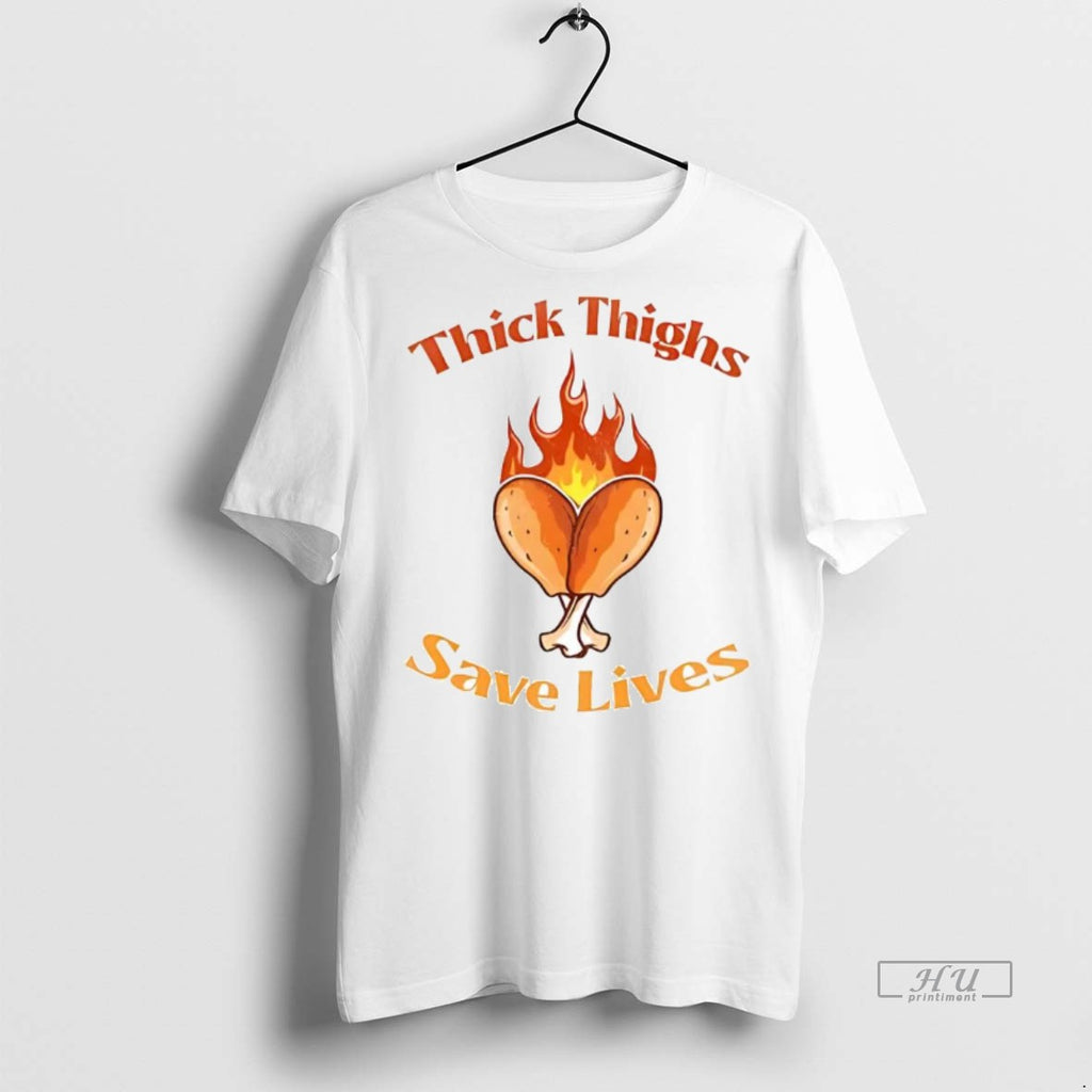 Officials Thick Thighs Save Lives Funny Thanksgiving Tee Shirt Sweater
