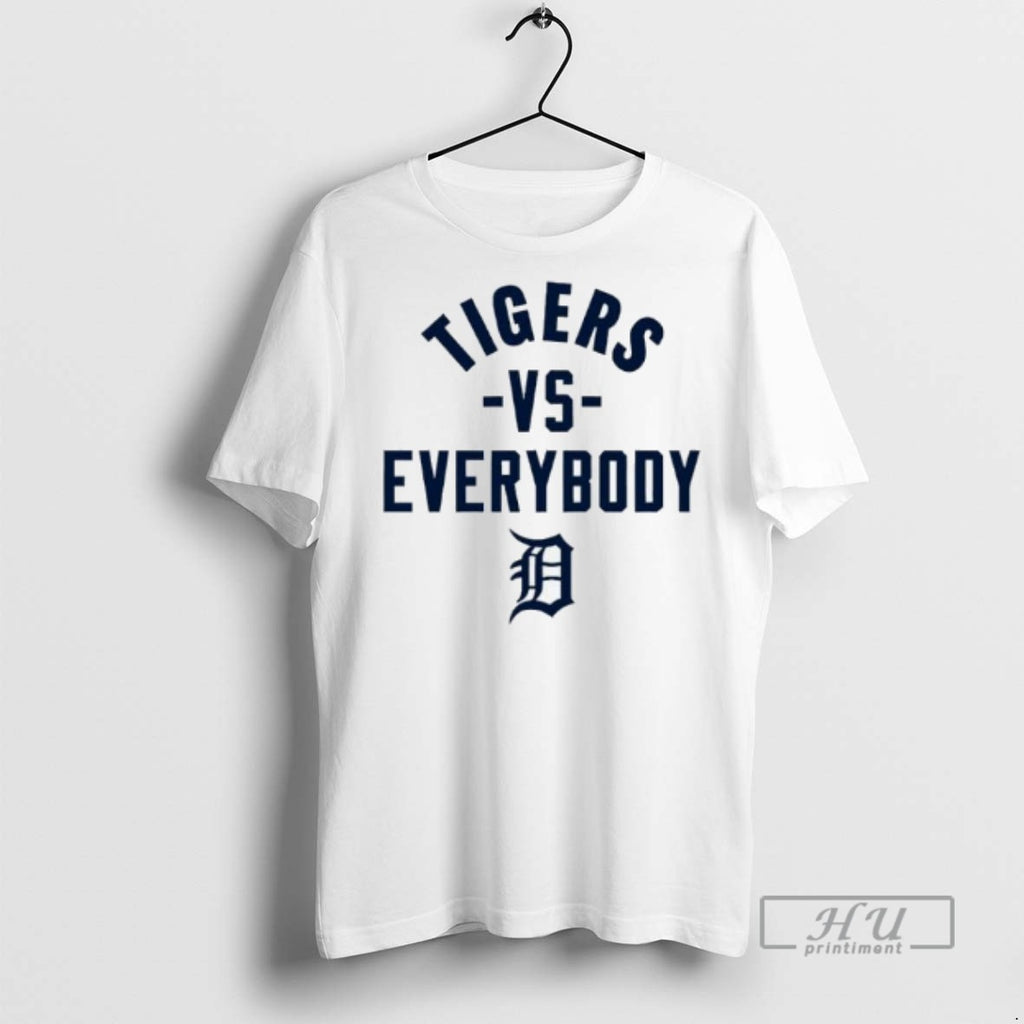 Officials Tigers Vs Everyboody Detroit Tigers Logo T Shirt